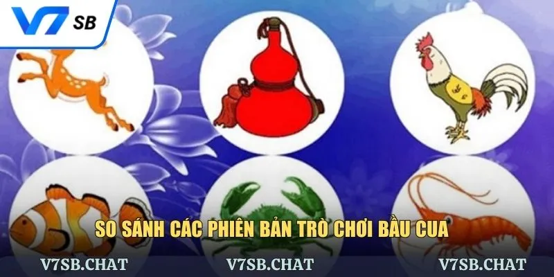 Bảng so sánh các phiên bản xúc xắc